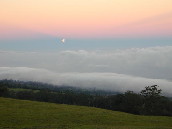 From haleakala, looking down to the isthmus