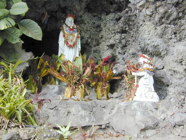 The shrine of our lady on the rocks