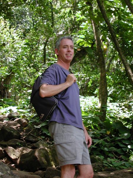 Kirk standing in the jungle