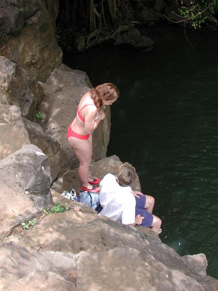 Camy trying to jump