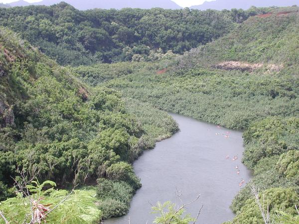The wailua canyon