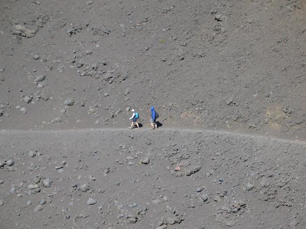 14 40 the only other two people in the heart of the crater