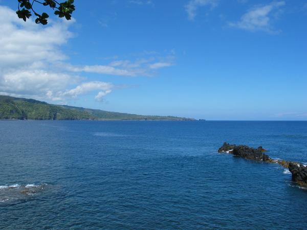 Looking back towards keanae