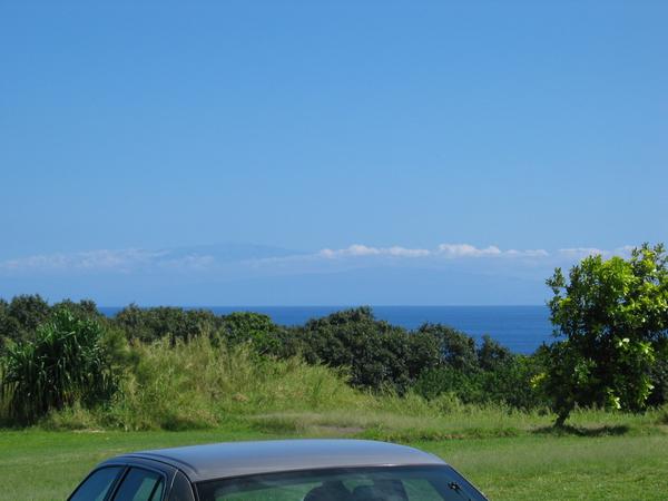 See big island in the distance