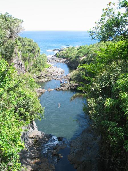 Seven sacred pools and a lot of worshippers