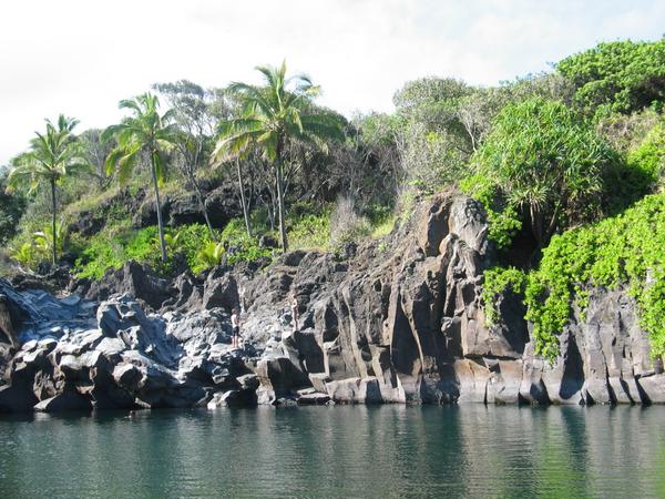 The lava face of venus pool