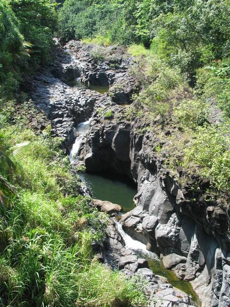 Upper pools from the bridge