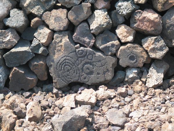 Petroglyph in a shelter