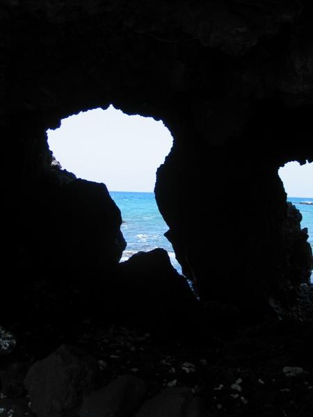 The sea arch at puako