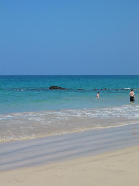 Color of the ocean at hapuna