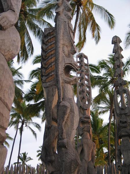 Statues from the side