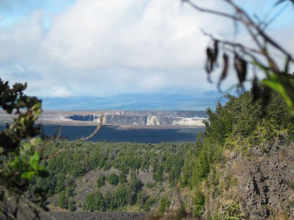 Kilauea in the distance
