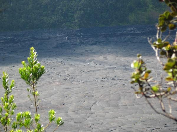 Overlooking the lava lake