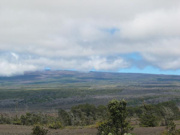 The flanks of mauna loa