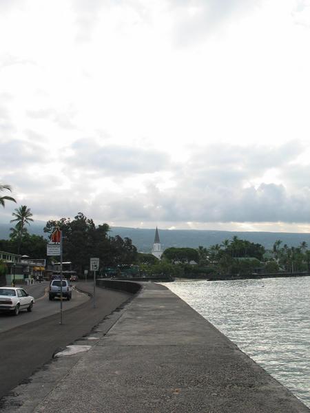 Kona waterfront in the early morning light
