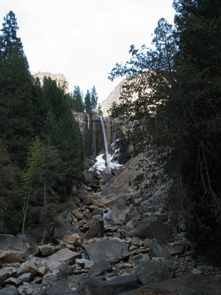 Vernal fall from a distance