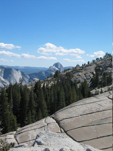Half dome from olmstead point