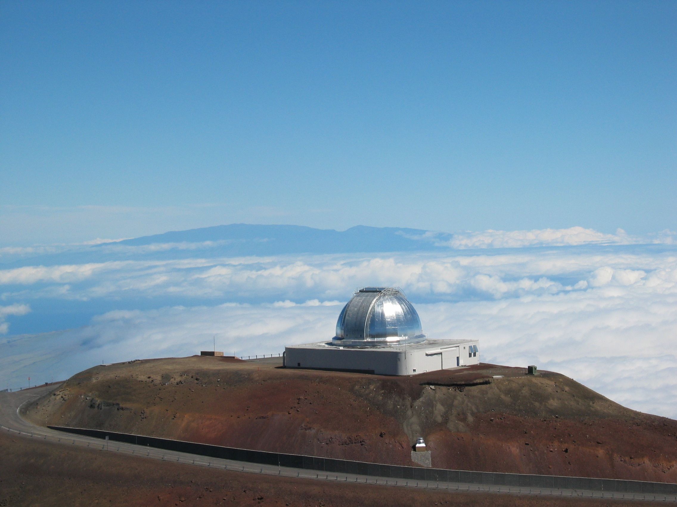 Observatory, haleakala in the background