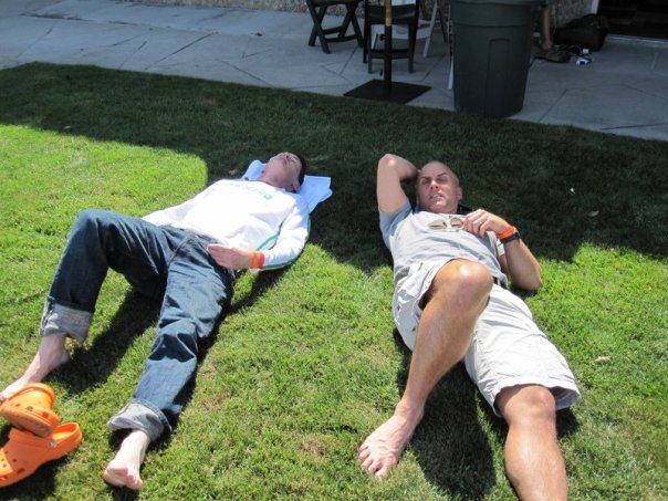 Ian and paul enjoying the sun 20121216 1242915832