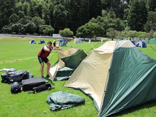 So raybel and i started setting up tents at the sa 20121216 2080895770