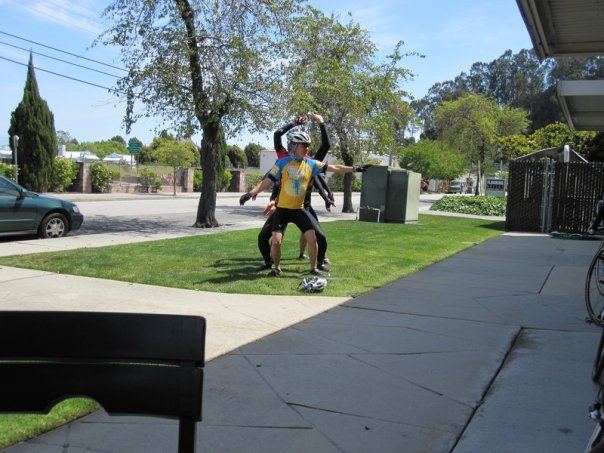 These four guys were stretching and placed themsel 20121216 1638501896