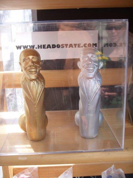 Obama dildos in gold and silver gold has flat ear 20121216 2025862435