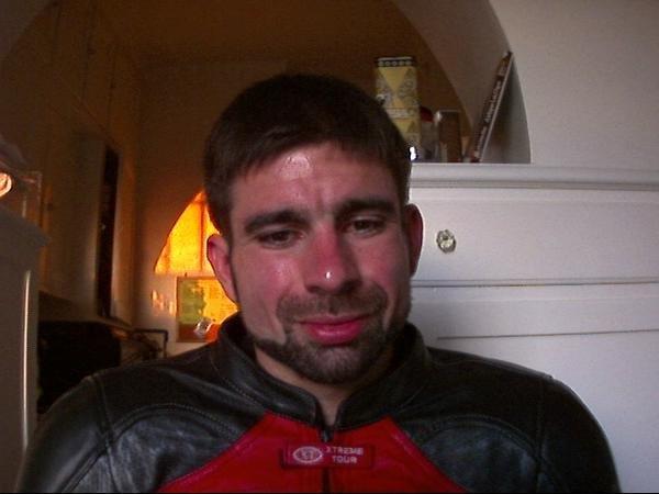 In motorcycle gear in my apartment on buena vista 20121216 1818659017