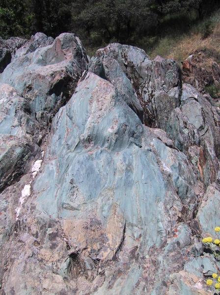 Rocks smoothened by the river