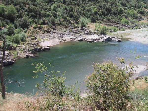 Where the river forms a pool