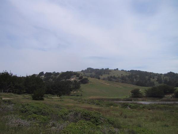 The hills on the way to the beach