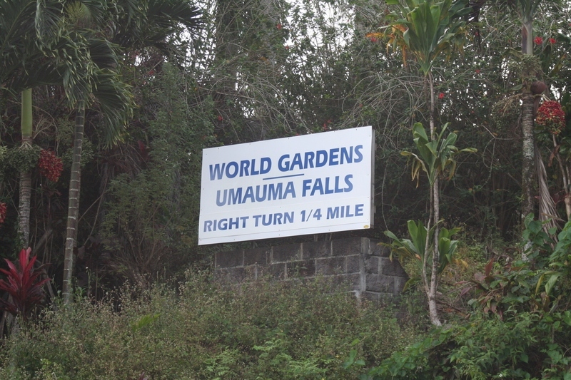 Umauma falls sign