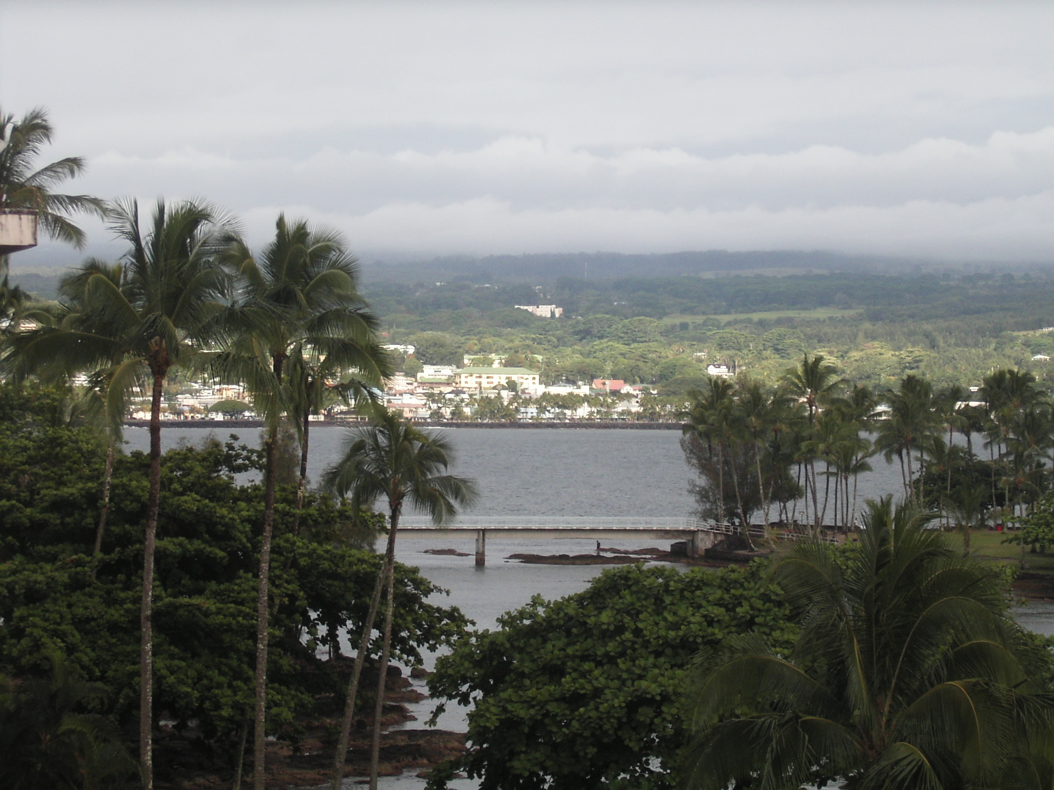 View from the hotel towards mauna kea