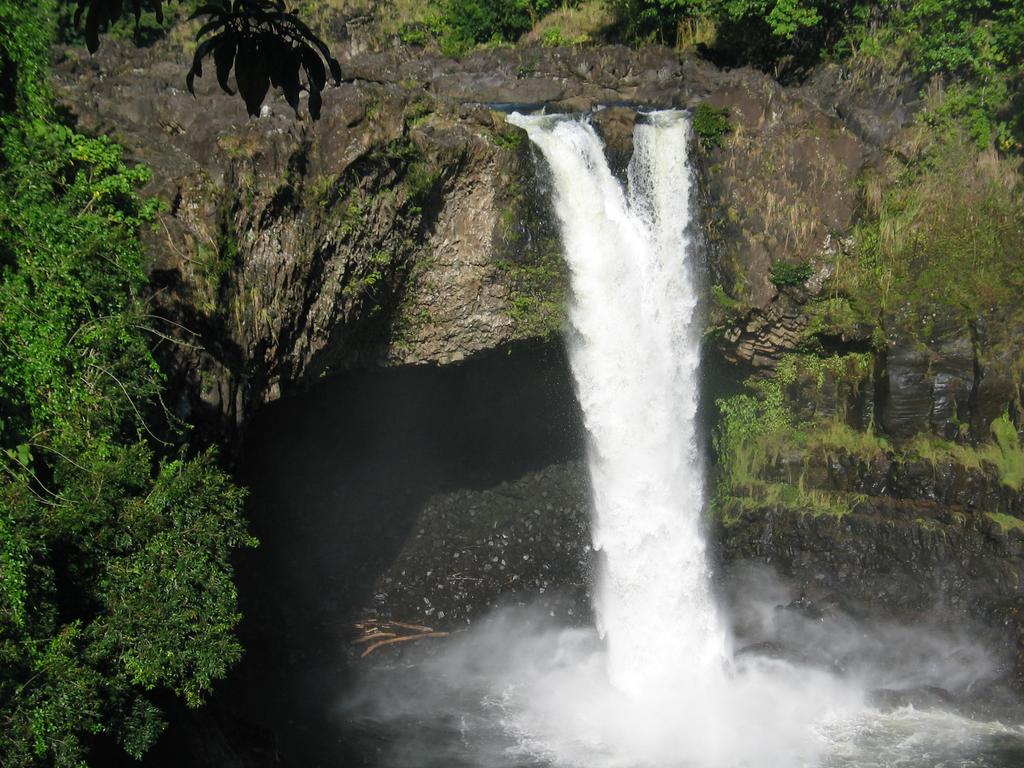 Cave behind the fall