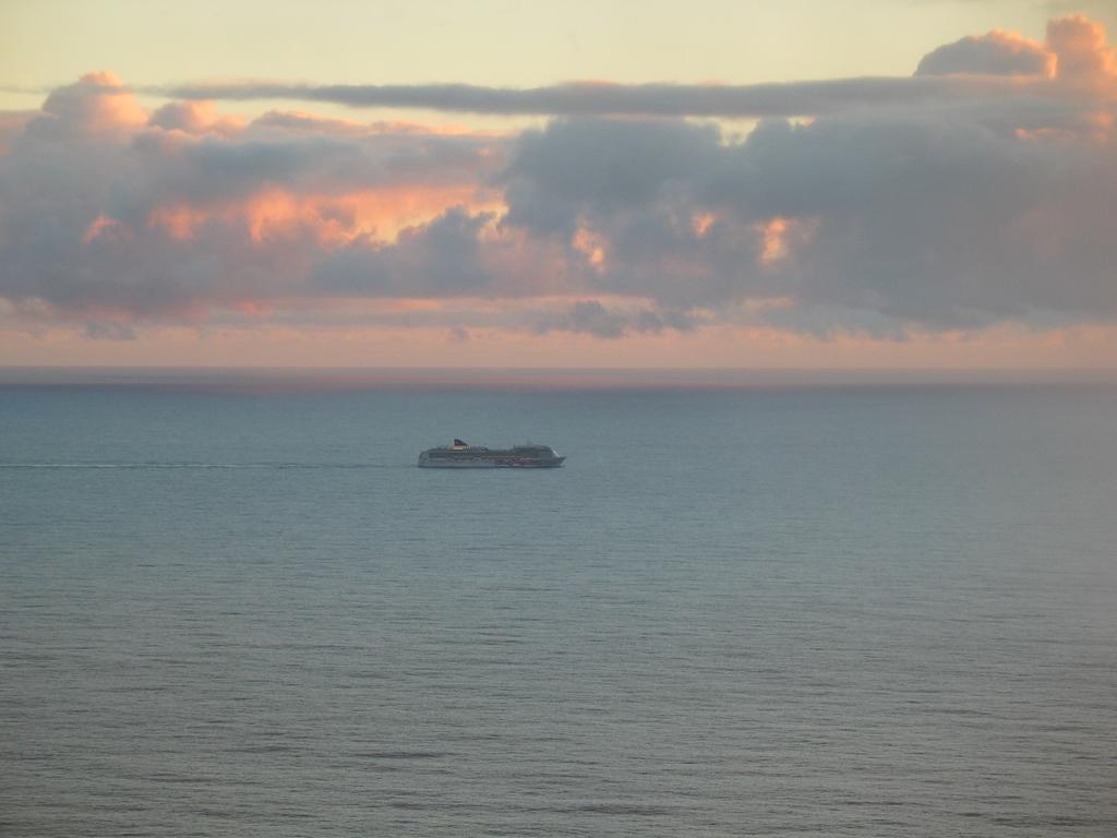 Cruise ship in the morning