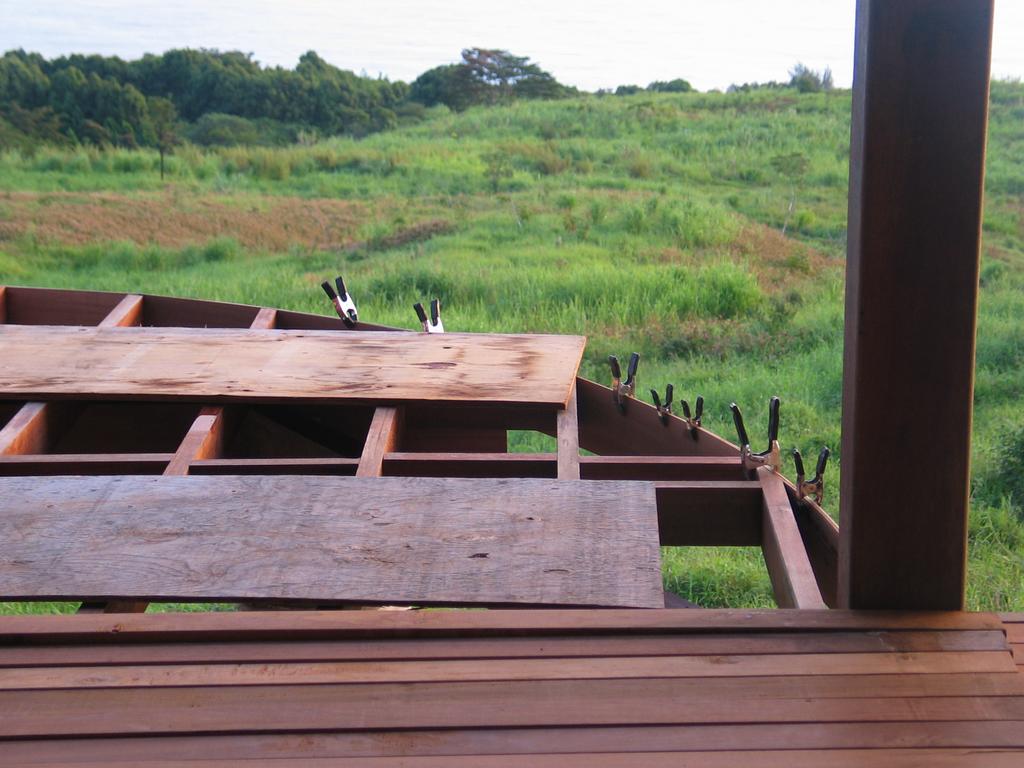 Detail of the lanai framing