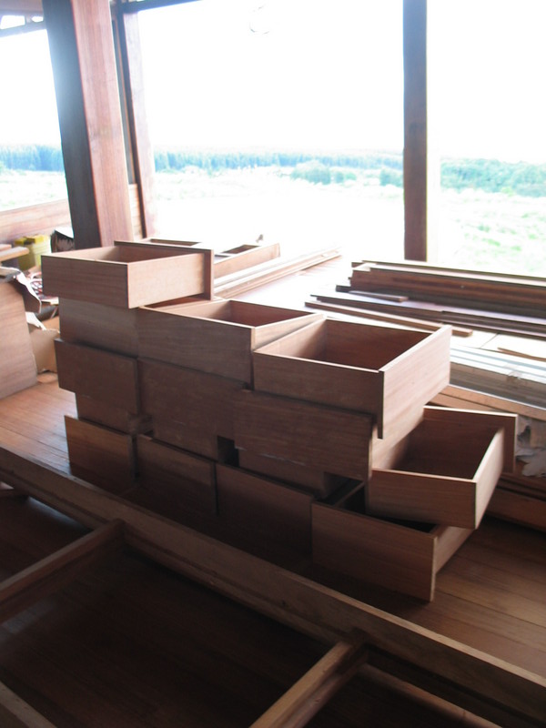 Drawers for the cabinets