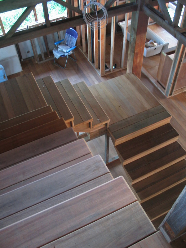 First glimpse of the staircase