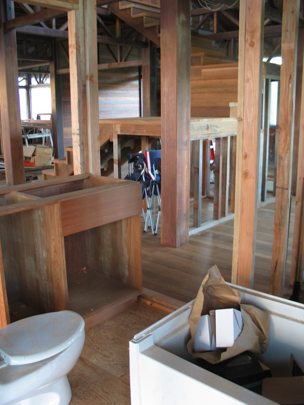 Inside the master bath
