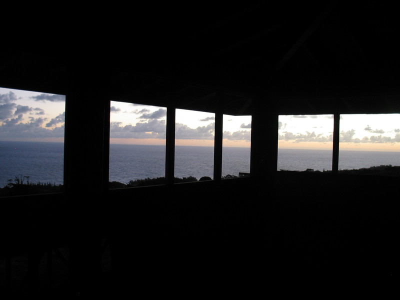 Looking at the clouds from the house