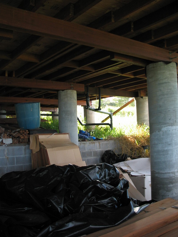 More pipes, leading to the cess pool