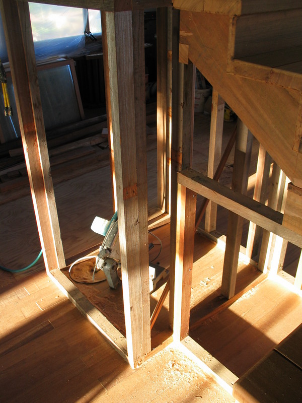 Staircase bottom in the light