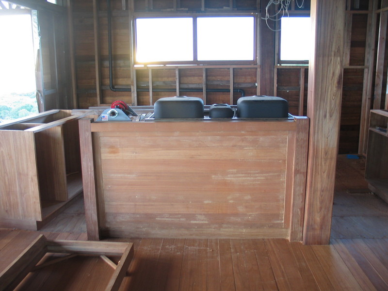 The kitchen island