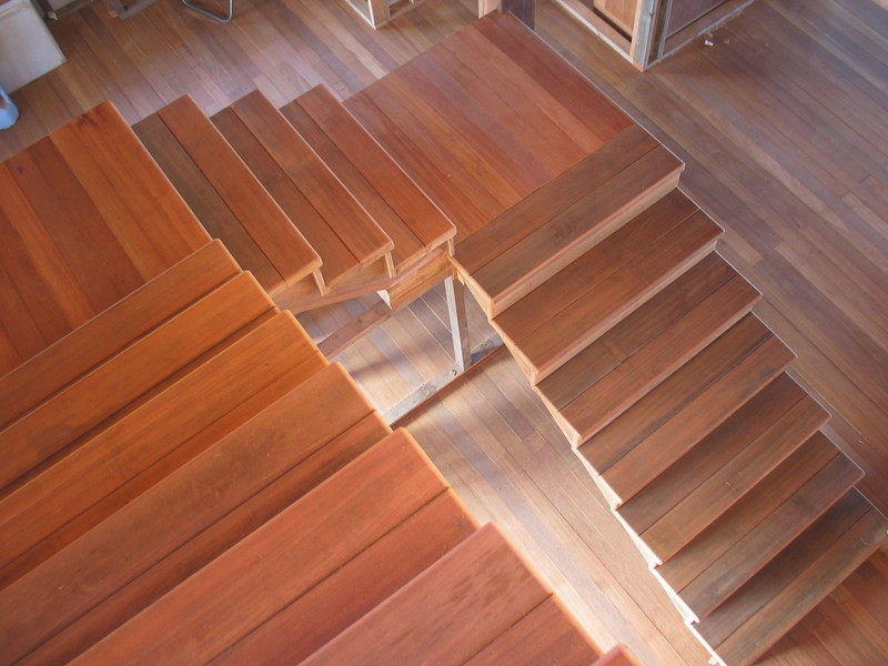 The staircase in full daylight