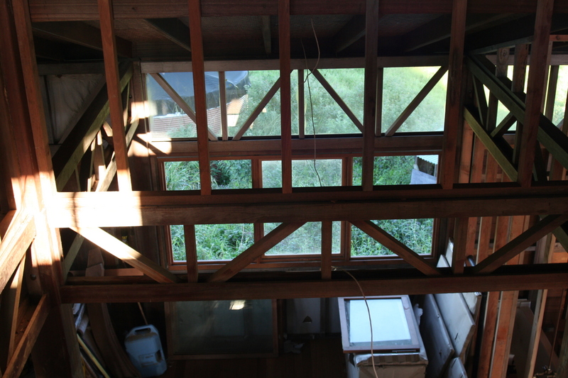 Looking down the stairs