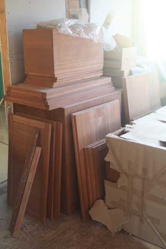 Pile of cabinets