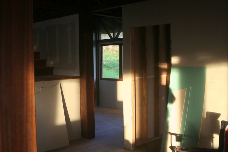Sun hitting the den