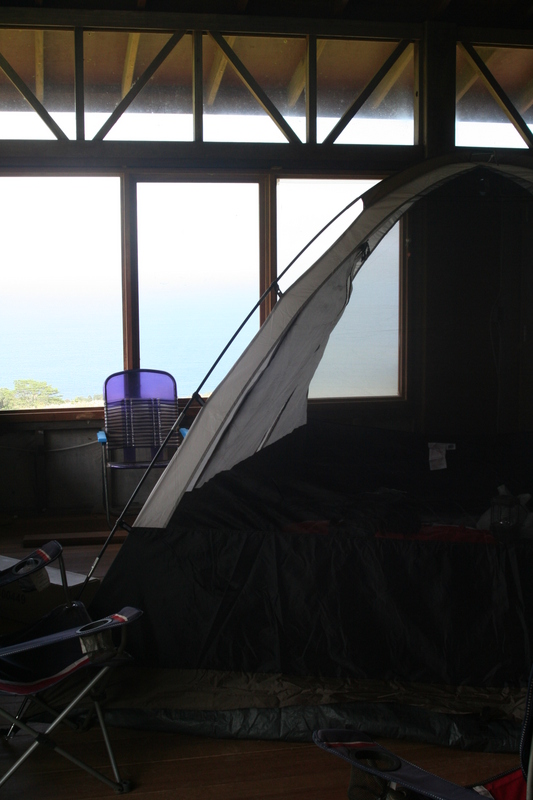 Tent from the edge
