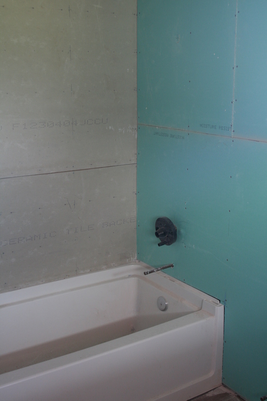 Upstairs bathtub