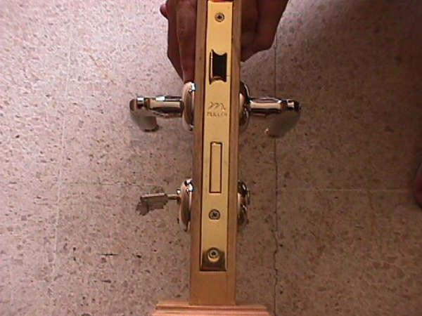 Entry lock handle ( side view )
