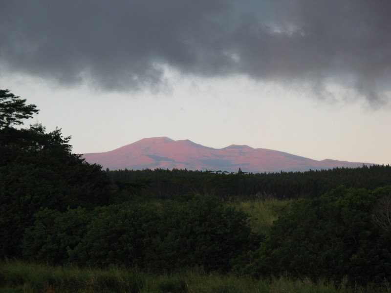 Haleakala, turned red